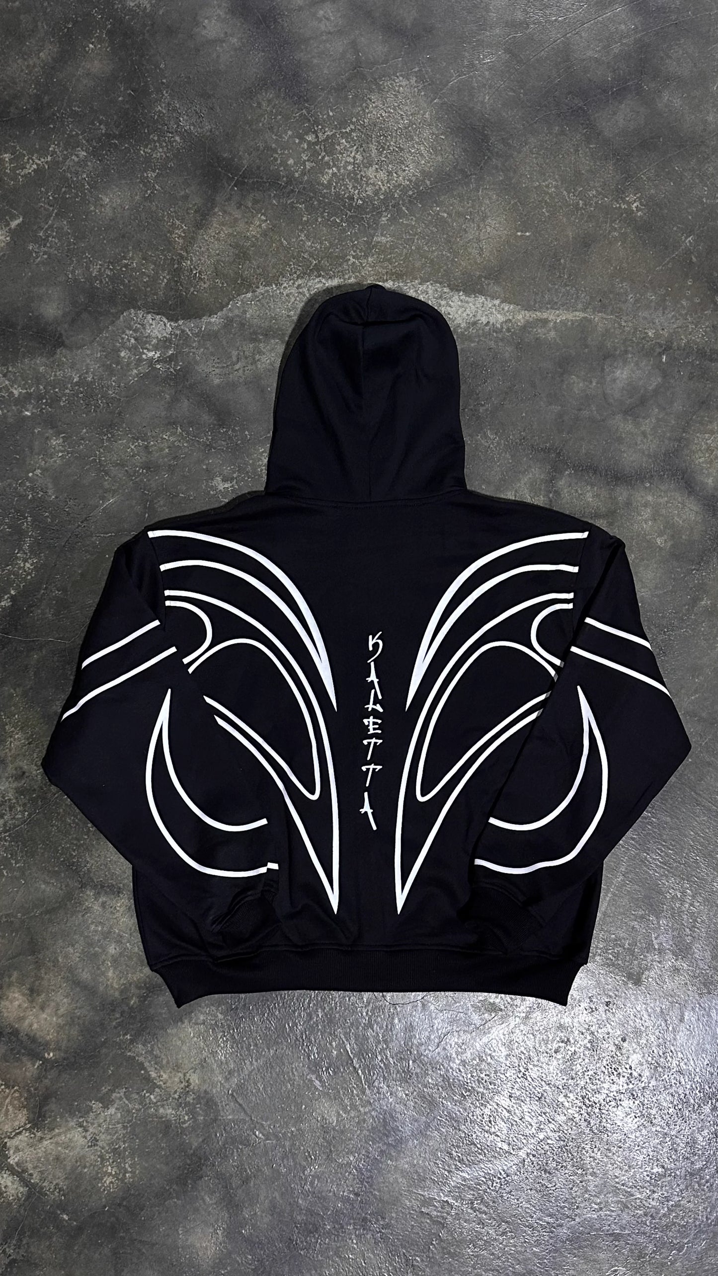 Zip Hoodie Pigeon Leaf Black — Streetwear