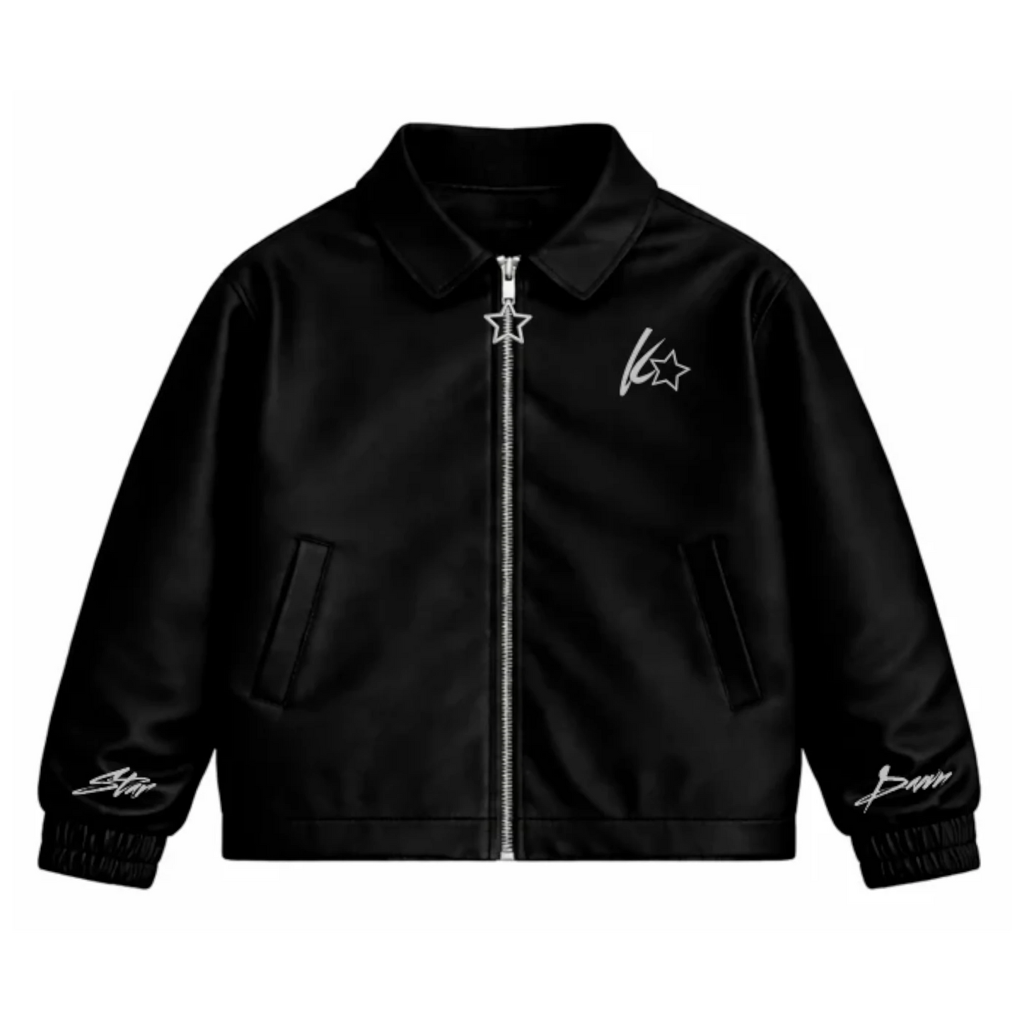Chaqueta de Cuero Dawn Star — Streetwear