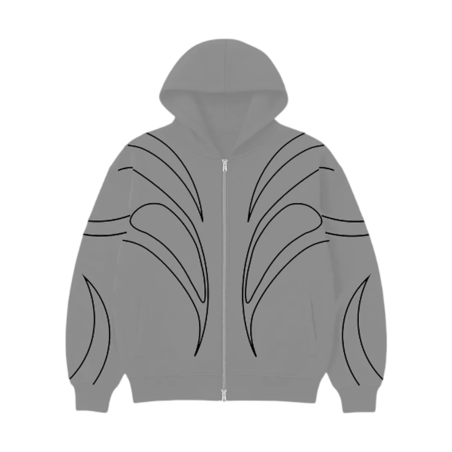 Zip Hoodie Pigeon Leaf Cement — Streetwear