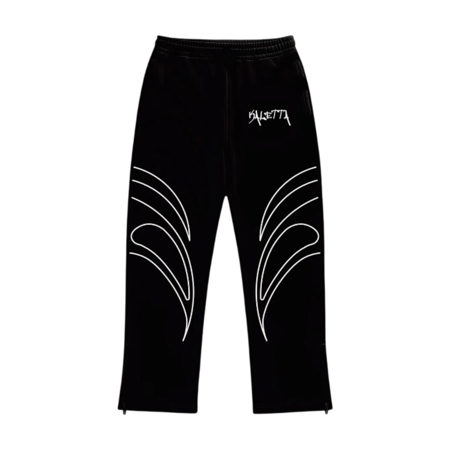 Buzo Flared Pigeon Leaf Black — Streetwear
