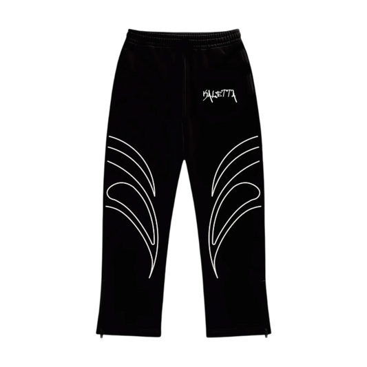 Buzo Flared Pigeon Leaf Black — Streetwear