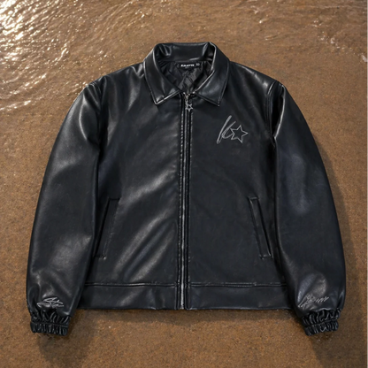 Chaqueta de Cuero Dawn Star — Streetwear