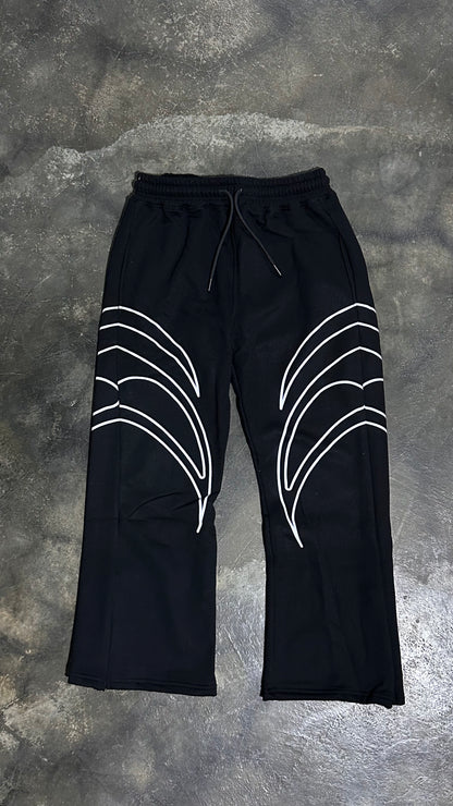 Buzo Flared Pigeon Leaf Black — Streetwear