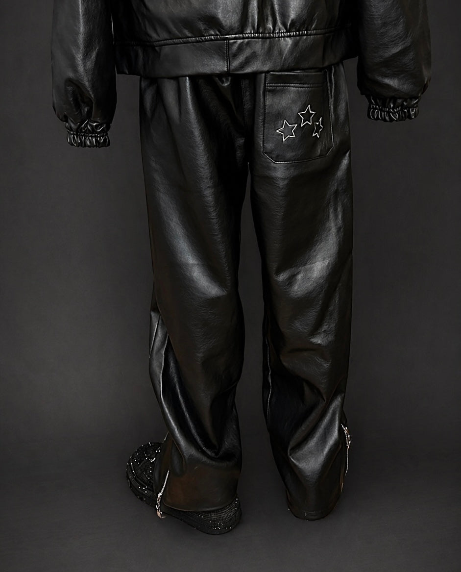 Pantalón de Cuero Dawn Star — Streetwear