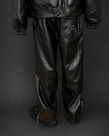 Pantalón de Cuero Dawn Star — Streetwear