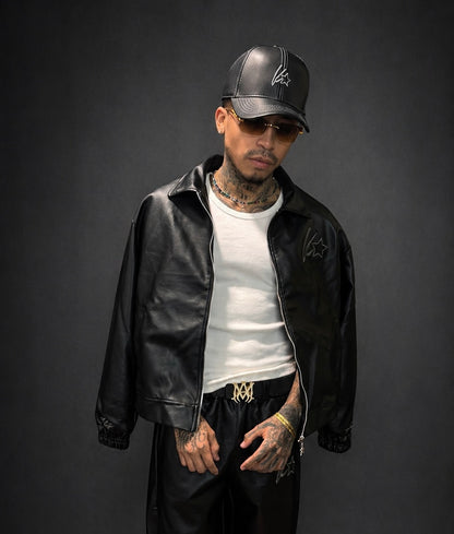 Chaqueta de Cuero Dawn Star — Streetwear