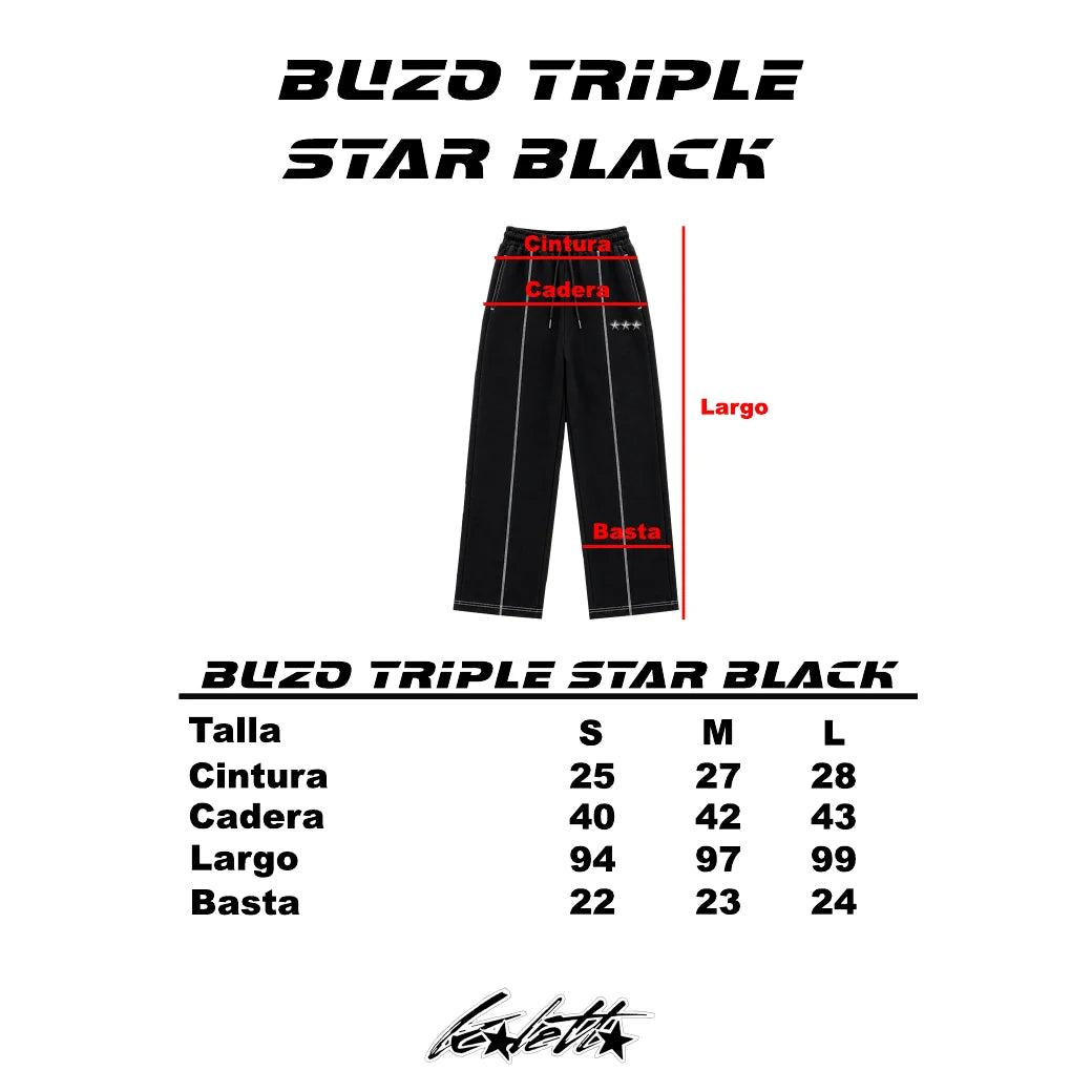 Tracksuit Triple Star Black