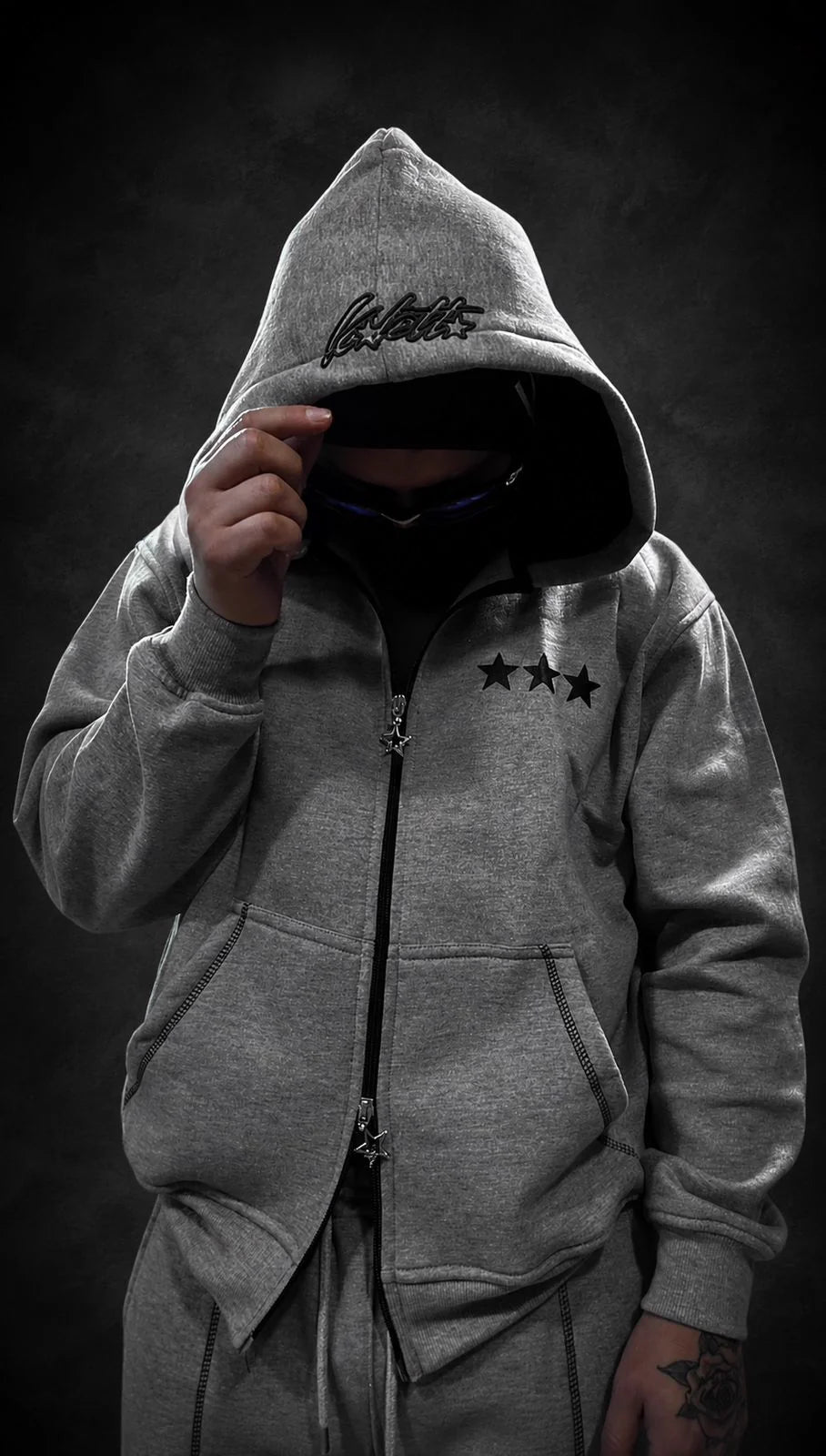 Zip Hoodie Triple Star Lead