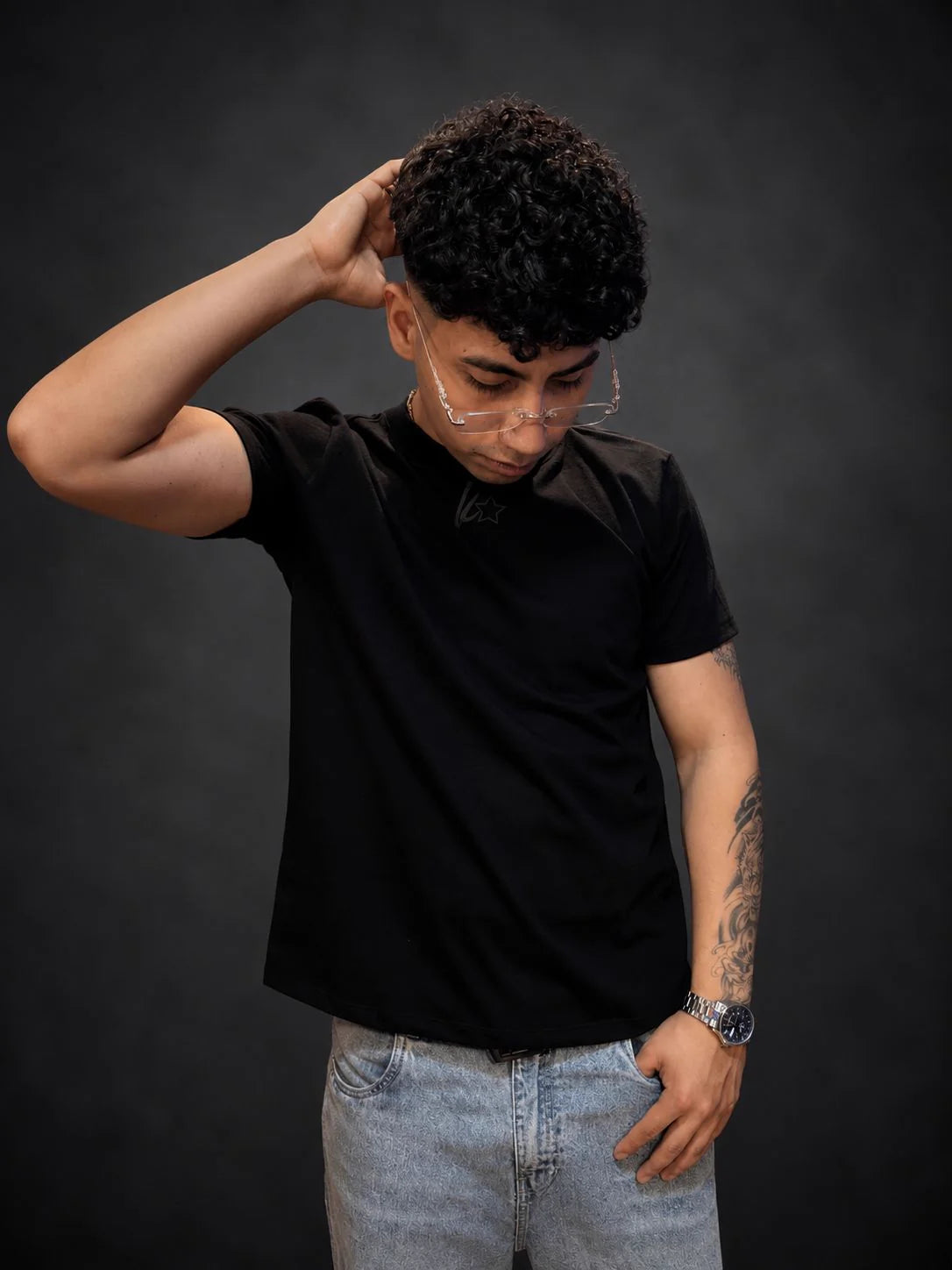 Slim Fit Triple Star Black