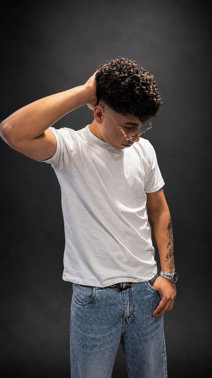 Slim Fit Triple Star White