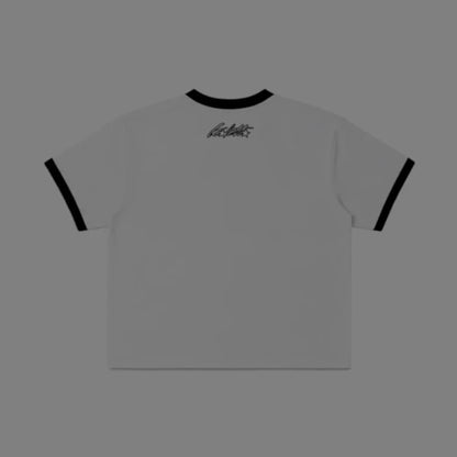 Baby Tee Triple Star White Reflective