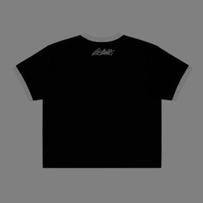 Baby Tee Triple Star Black Reflective